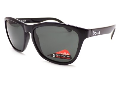 Bolle 473 Sonnenbrille glänzend schwarz mit TNS grau CAT.3 Gläsern Unisex 12064