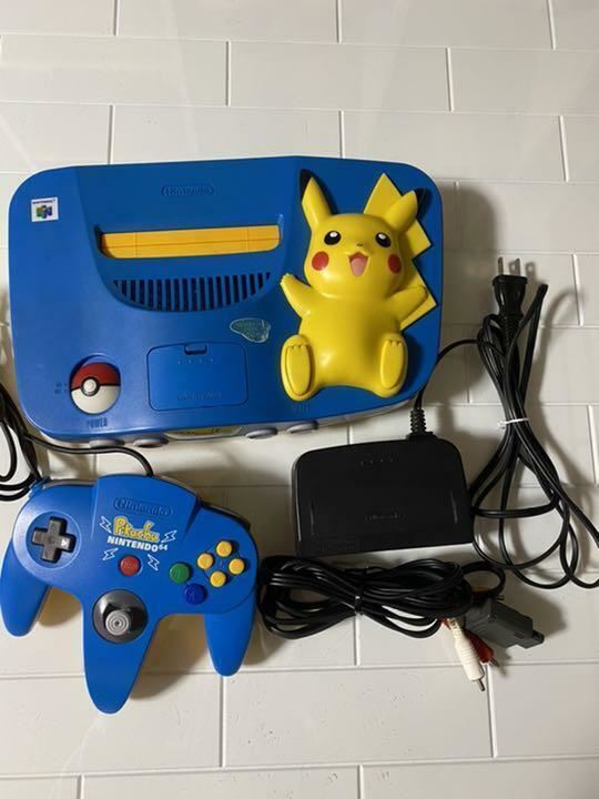 Nintendo 64 Pikachu Special Edition Console N64 System Blue Yellow