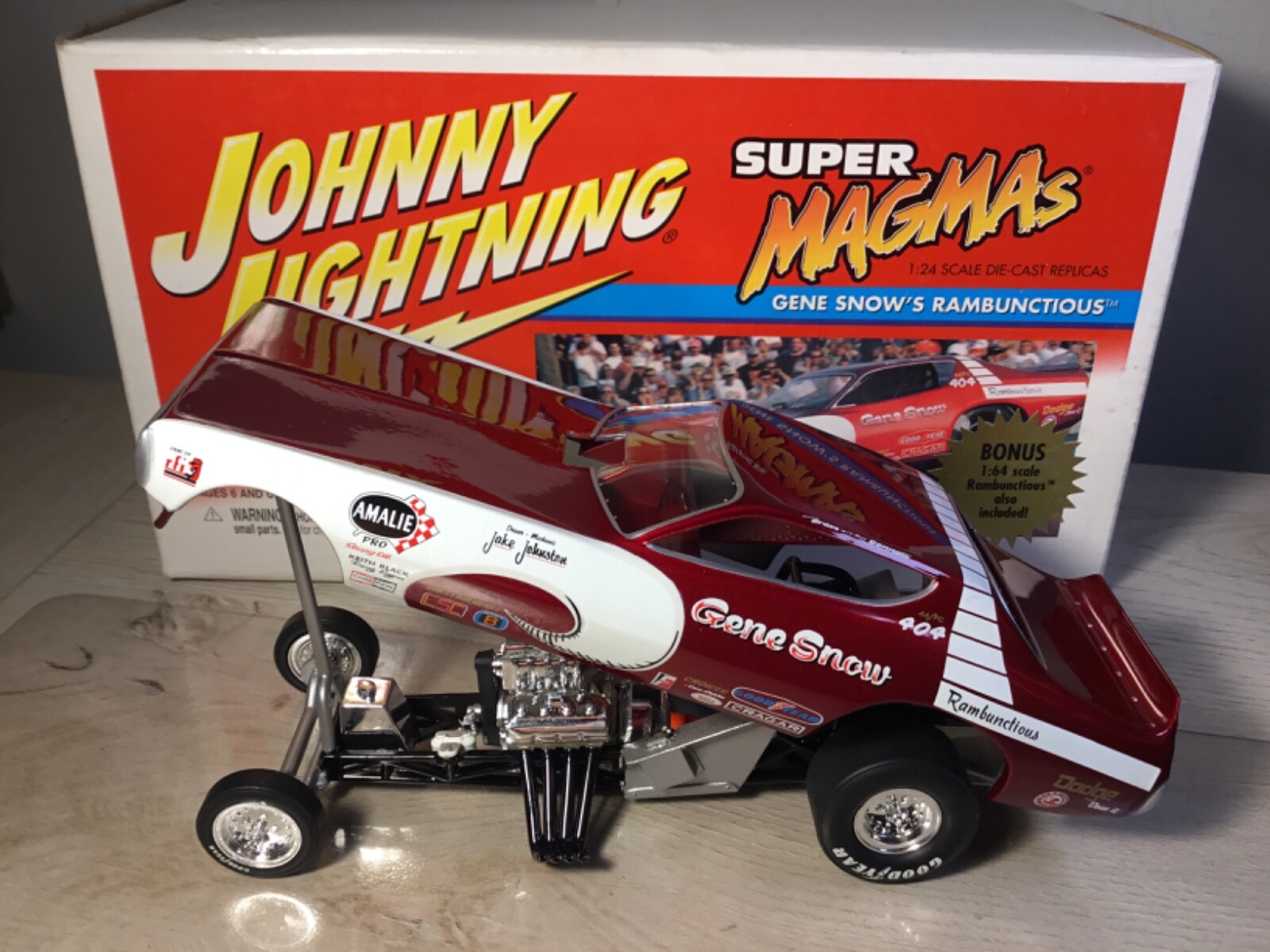 XRARE 124 Brian NITRO / Gene Snows RAMBUNCTIOUS NHRA DieCast