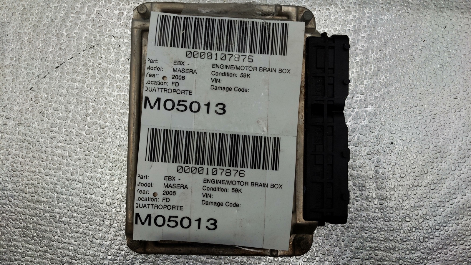 2006 MASERATI QUATTROPORTE 4.2 ENGINE COMPUTER CONTROL MODULE ECU ECM 0261208592
