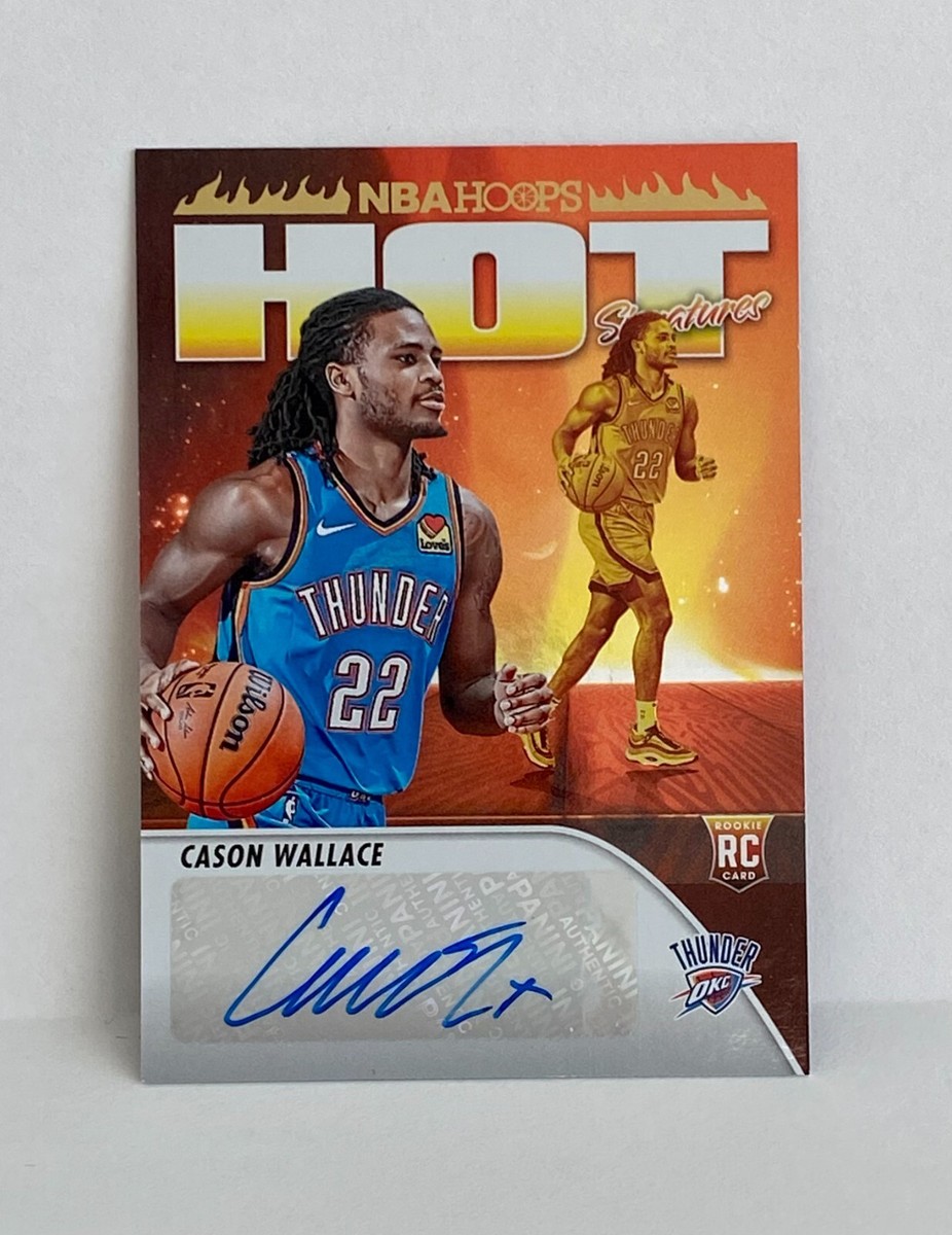 2023-24 Panini Hoops Hot Signatures Cason Wallace AUTOGRAPHED