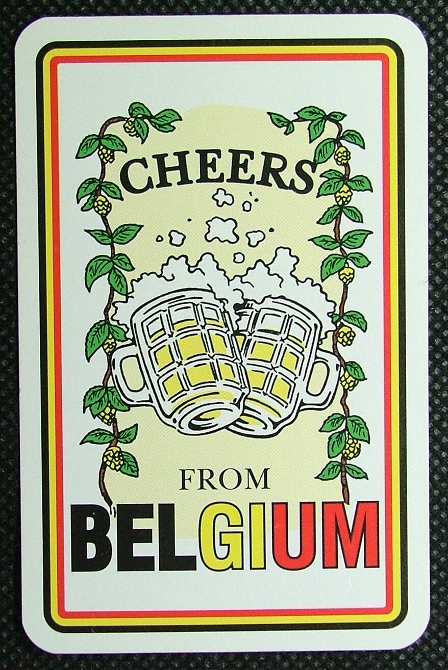 1 x playing card single beer Belgium bier La Guillotine 3 of Clubs | eBay