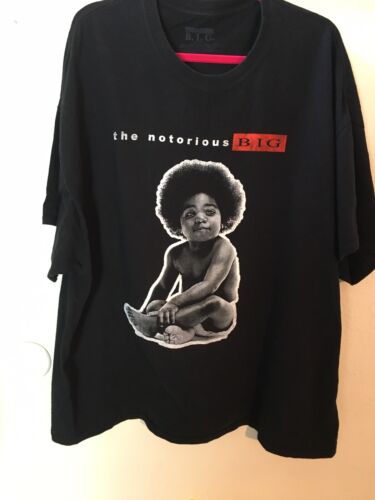 Vintage Notorious BIG T Shirt Biggie Smalls Lyrics Dice Rap Tee Size 3XL