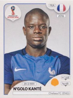 Panini Sticker World Cup 2018 Russia No. 202: N'Golo Kante FRA France Image NEW