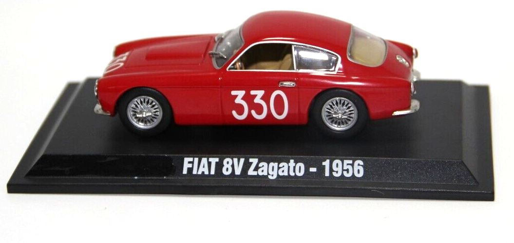 STARLINE MODELS USATO 1:43 AUTO DIE CAST FIAT 8V ZAGATO 1956 ROSSO