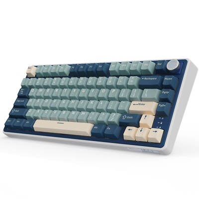RK ROYAL KLUDGE R75 Wireless Mechanical Keyboard, 75% Percent Custom Gaming K...
