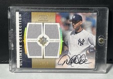 DEREK JETER 2008 Upper Deck Ultimate Collection QUAD JERSEY AUTO AUTOGRAPH /50