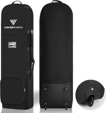 Soft-Sided Golf Travel Bag with Fixed Buckles, 1200D Heavy Duty Polyester Oxford