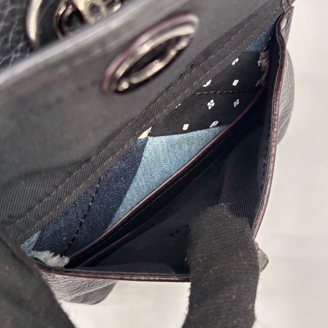 Coach Backpack Patchwork Black Leather 37743 Turn… - image 13