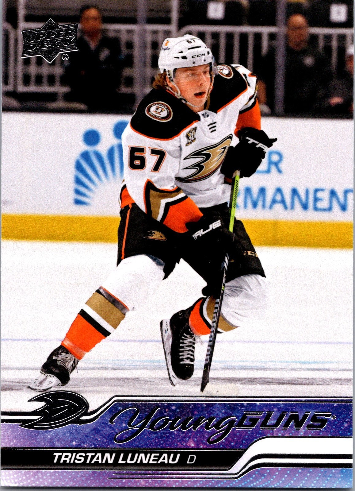 2023-24 Upper Deck Series 2 Hockey Young Guns Tristan Luneau #480 Anaheim Ducks