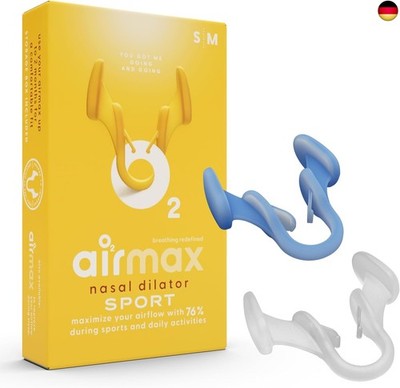 Air Max Sport nasenspreizer testpaket - Nasendilatator besser atmen - 76% mehr