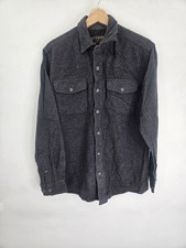 grizzly mountain Button Shirt Gray Mens Size M