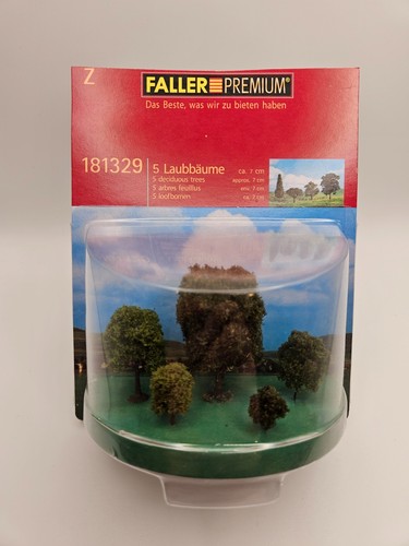 Faller 181329 Árboles de hoja caduca 5PK 7 cm de alto escala N nuevo en caja | Condition: New