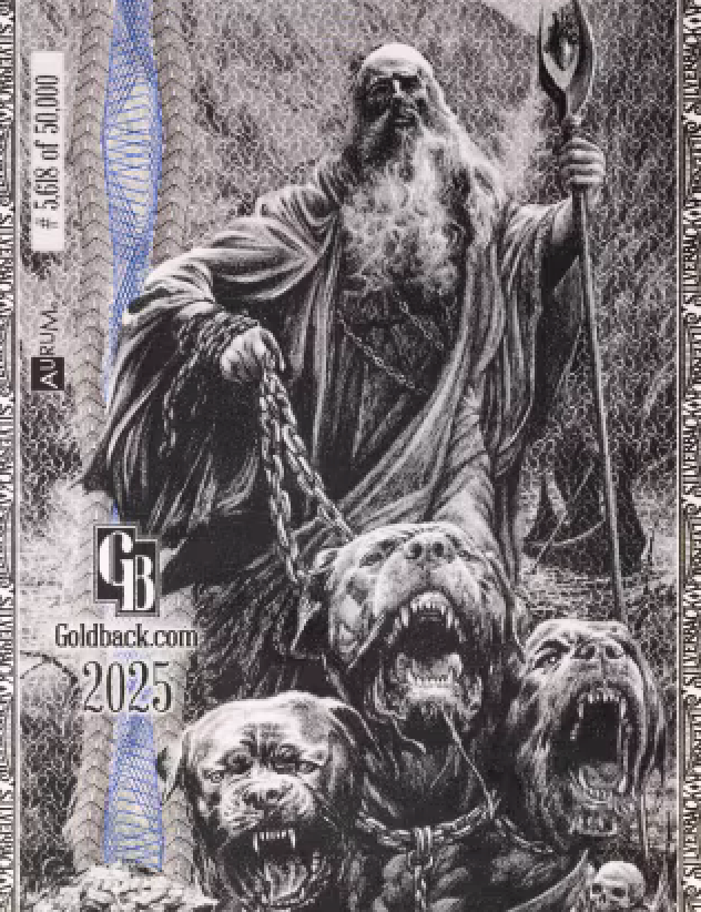 2X Silverback Hades Olympus 1/1000 OZ .999 Silver Note Limited