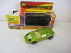 Matchbox Lesney Superkings K-30 Mercedes C.111- lime, LIGHT AMBER windows, box