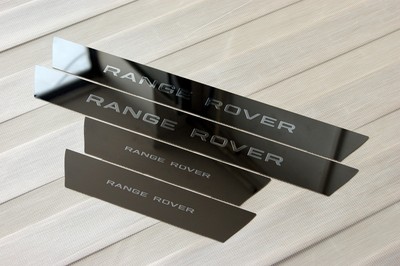 for RANGE ROVER & SPORT 2014-2022 - CHROME Door Sill Scuff Plates Full Set of 4