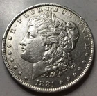 1881-O Morgan Silver Dollar $1, Choice AU/BU. Blast White. STC! E64