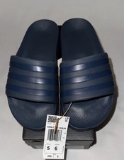 Image of Adidas Adilette Aqua Slide Navy Blue Men’s Size 5 Women’s Size 6 Brand New