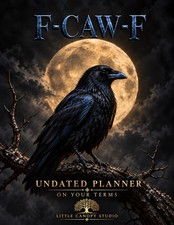Crow & The Harvest Moon- F-CAW-F  Planner-Neurodivergent Undated Planner-SMART