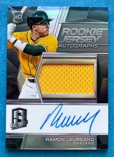 RAMON LAUREANO 2019 PANINI SPECTRA ROOKIE JERSEY AUTOGRAPH RC 023/199 MADE