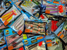 SET 15 Stück Gummifisch Hecht Barsch Köder Zander Wels Raubfisch Angelzubehör