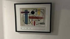 Framed JOAN MIRO "The Torso" - Philadelphia Museum of Art' Poster 
