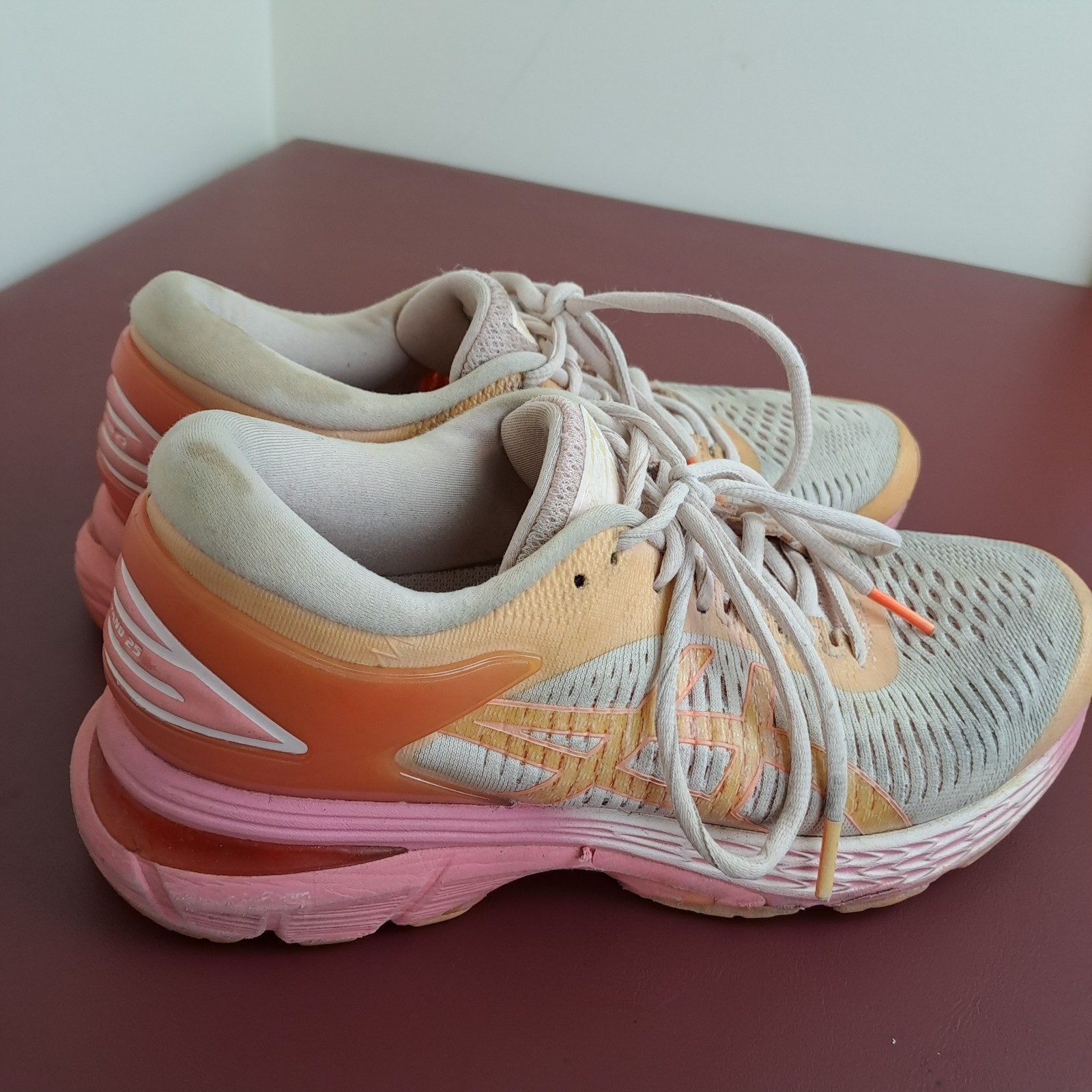 Asics Gel-Kayano 25 Running Shoes Mens Size 6 Orange Trainers Sneakers thumbnail 6