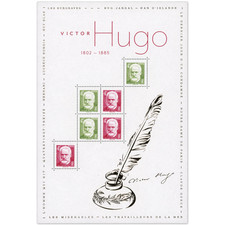 FRANCE BLOC FEUILLET VICTOR HUGO 1802-1885 TIMBRES NEUFS** ANNÉE 2025