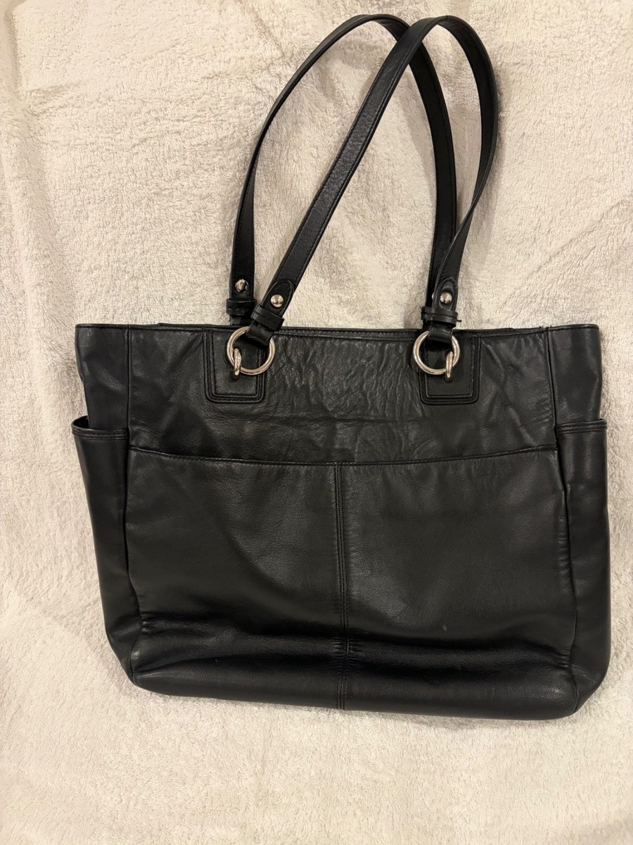 Coach Vintage Black & Silver Shoulder Bag, early 2000's | eBay