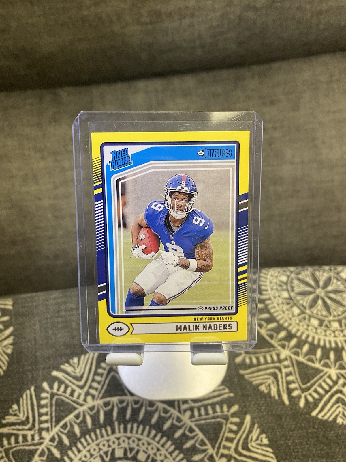 2024 Panini Donruss - Rated Rookie Malik Nabers Yellow Press Proof (RC) SSP 🔥