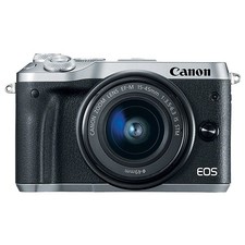 Canon EOS M6 Mirrorless Digital Camera with 15-45mm EF-M IS STM Lens Silver