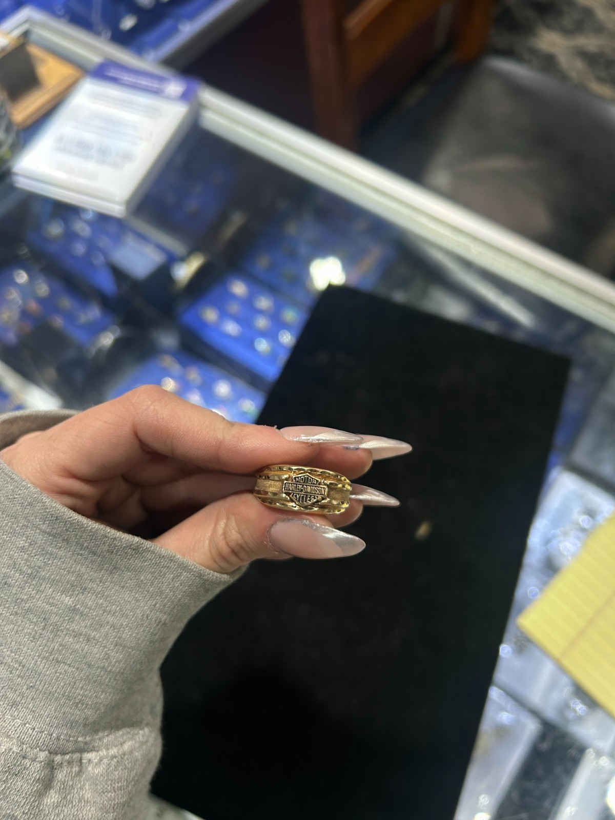 harley davidson wedding ring set - image 2