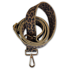 Leopard Print Leather Purse Strap  Leopard Premium Leather Bag Strap