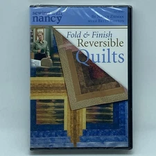 Sewing with Nancy: Fold & Finish Reversible Quilts DVD DIY Instructional NEW