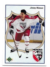 JIMMY WATSON 1990-91 UPPER DECK HEROES CARD NEAR MINT CONDITION