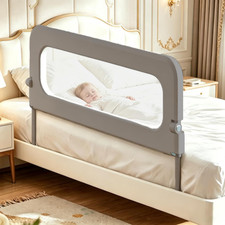 Bed Rail for Toddlers 47 Inch, Toddler Bed Rails for Crib, Twin, Full, Queen  B