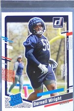 2023 Donruss Darnell Wright RC #313 Bears