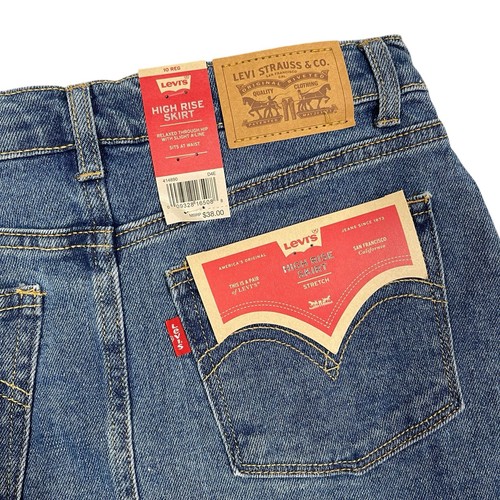 Levi’s High Rise Skirt Blue Jean Denim Girls 10 New - Picture 7 of 7