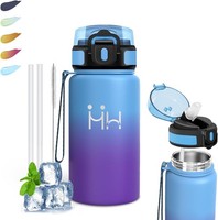 Trinkflasche Edelstahl- 500Ml- Trinkflasche Kinder, Bpa-Frei, Wasserflasche Mit