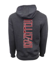 LED ZEPPELIN ZOSO PREMIUM PULLOVER HOODIE CHARCOAL