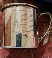 Vintage Oneida Silver Plated Cup child's Mug Engraved Stamp on Bottom