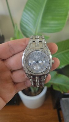 Bulova Swarovski Crystal Stainless Steel Mens Watch 96C002