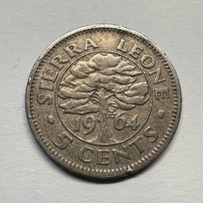 1964 Sierra Leone 5 Cents - Coin #C-078