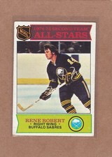 1975-76 TOPPS HOCKEY RENE ROBERT #296 SABRES VGEX/EX *A37880