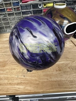 *USED - Bowling Ball - 15lb Ebonite ''EMERGE'' PLUGGED AND RESURFACED