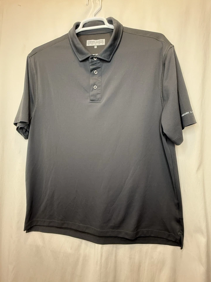 Henri Lloyd Sport Fast Dri Shortsleeve Black Polo Shirt 2XL Yacht Boat Sailing - Image 2 of 4