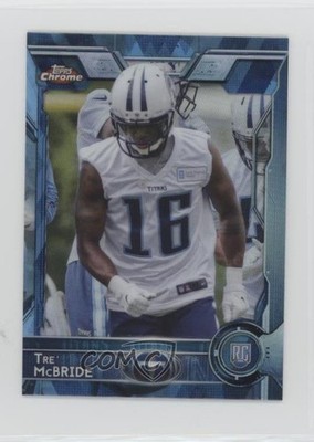 2015 Topps Chrome Mini Hot Box Blue Diamond Refractor Tre McBride Rookie RC e5r