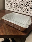 Pyrex Vintage Early American #0503 Refrigerator Casserole Dish 1.5 Qt Lidded