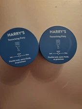 2 Pack Harry's TEXTURIZING HAIR PUTTY 2.5oz Flexible Hold Matte Finish New