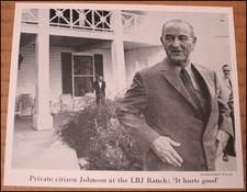 1969 Lyndon Johnson Newsweek Clipping Photo 4.5
